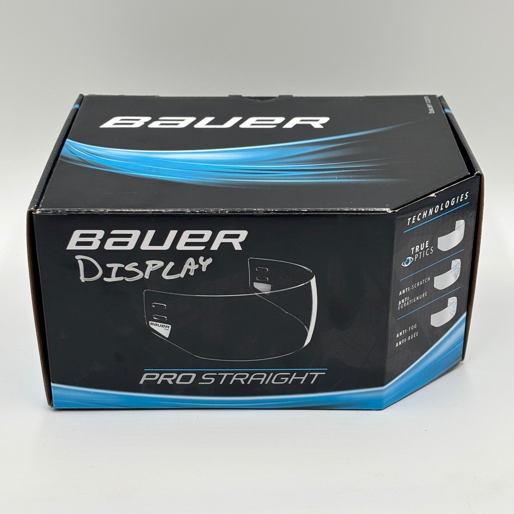 Bauer Pro Straight Hockey Helmet Visor Clear Medium Anti-Fog Half Shield New